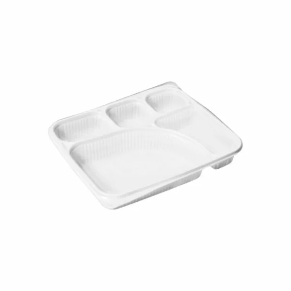 5CP Platter Thali - White