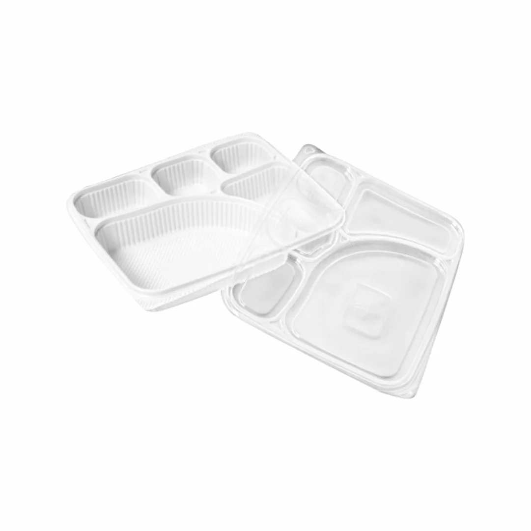5CP Platter Thali - White
