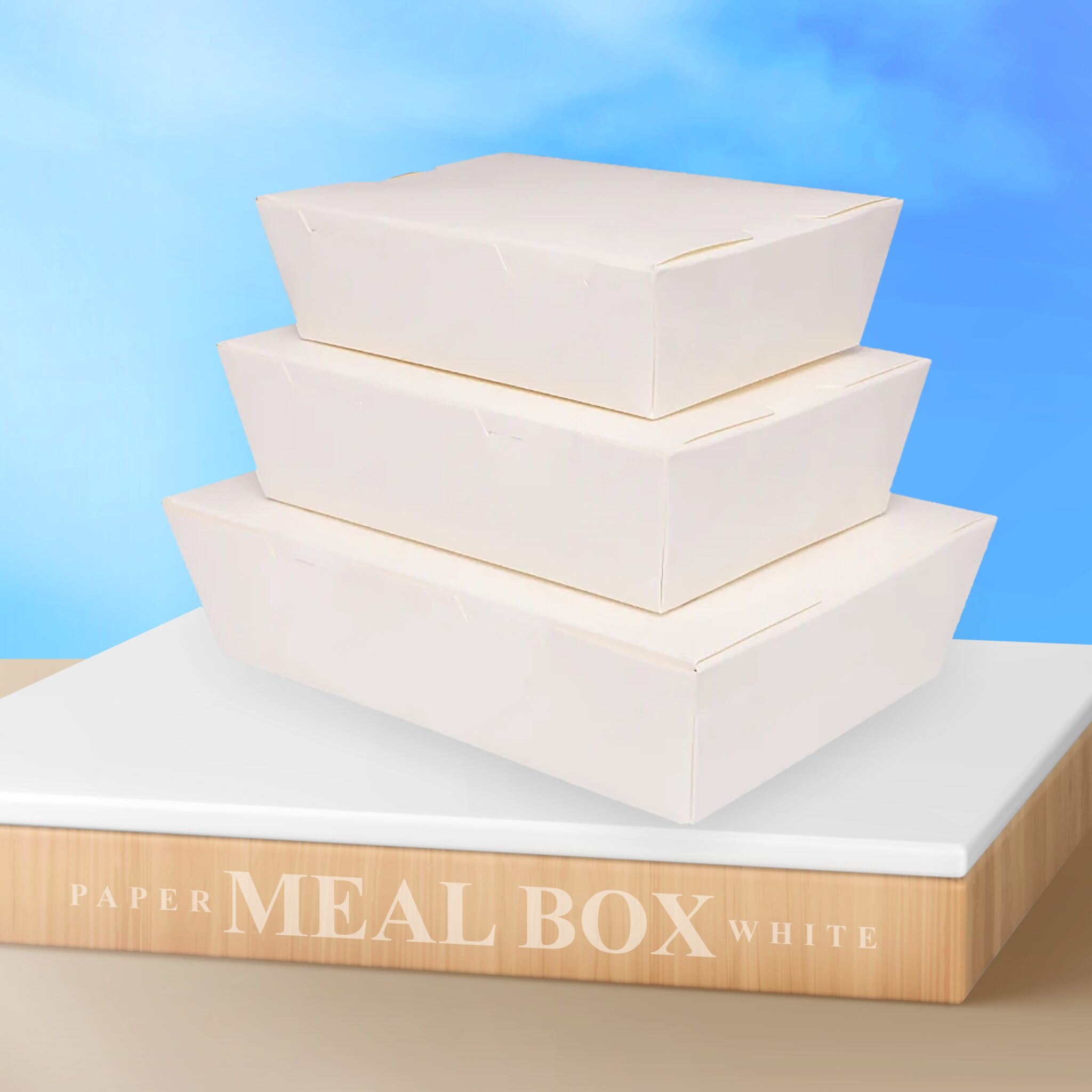 Paper Meal Box Kraft - khaanapackaging.com