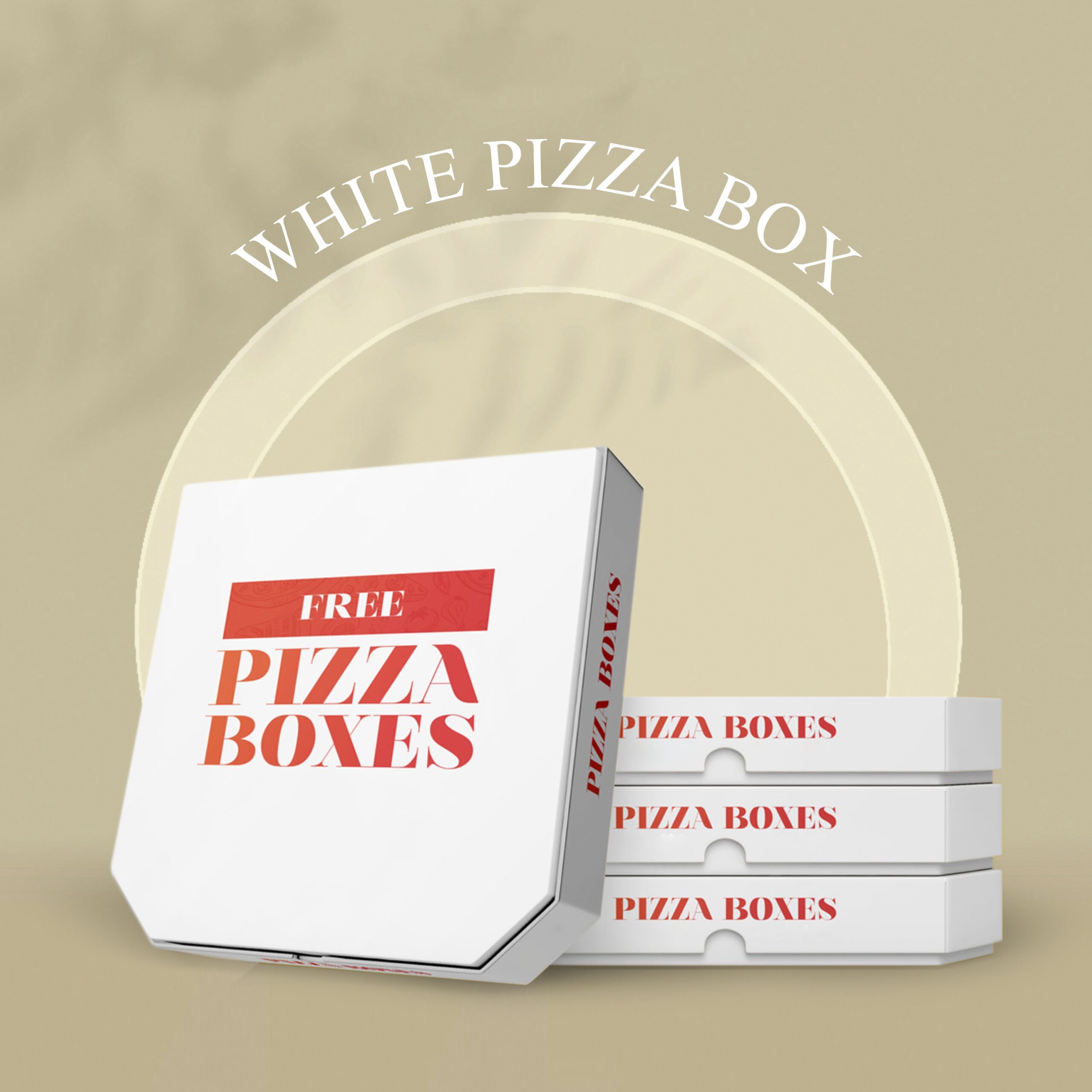 pizza box white