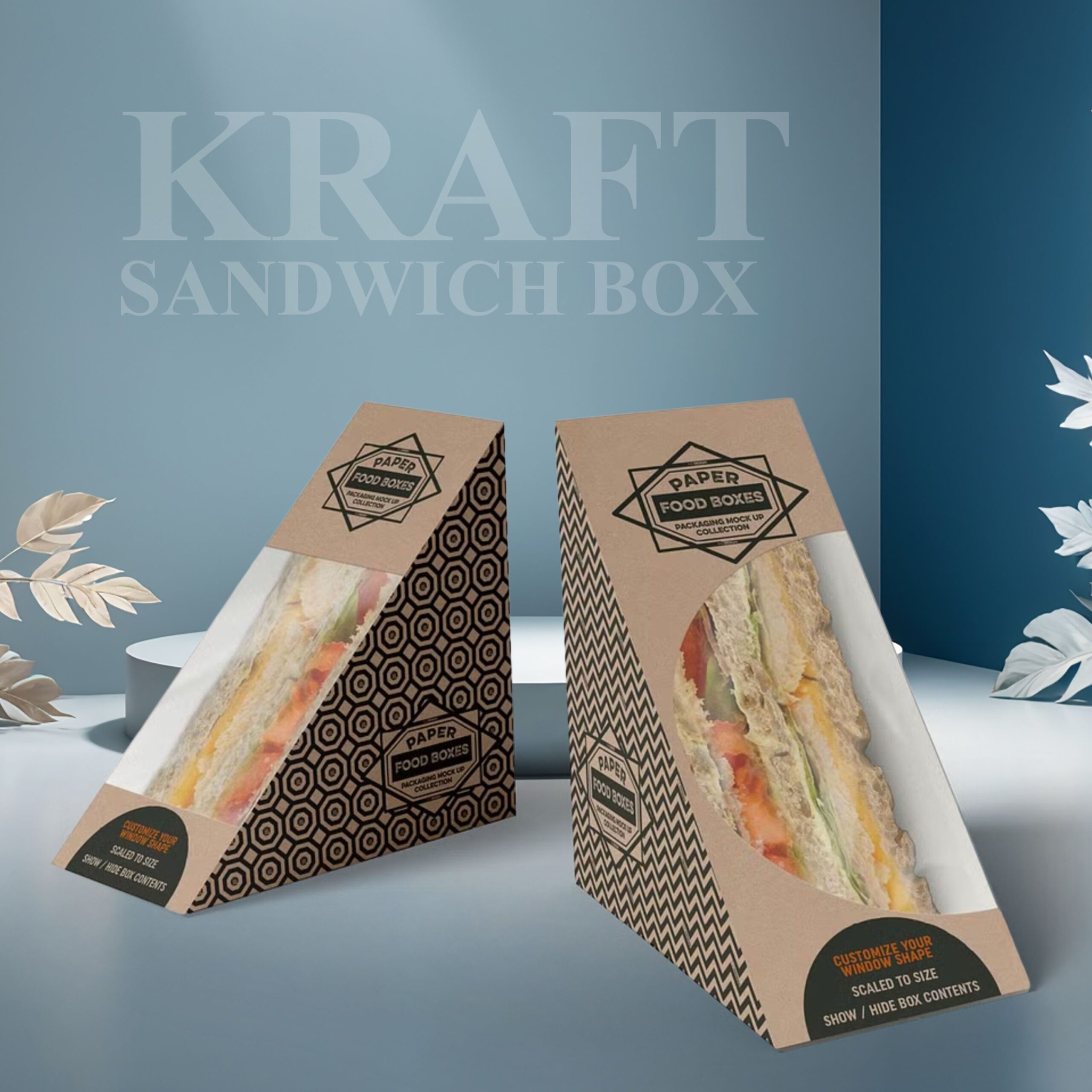 kraft sandwich box