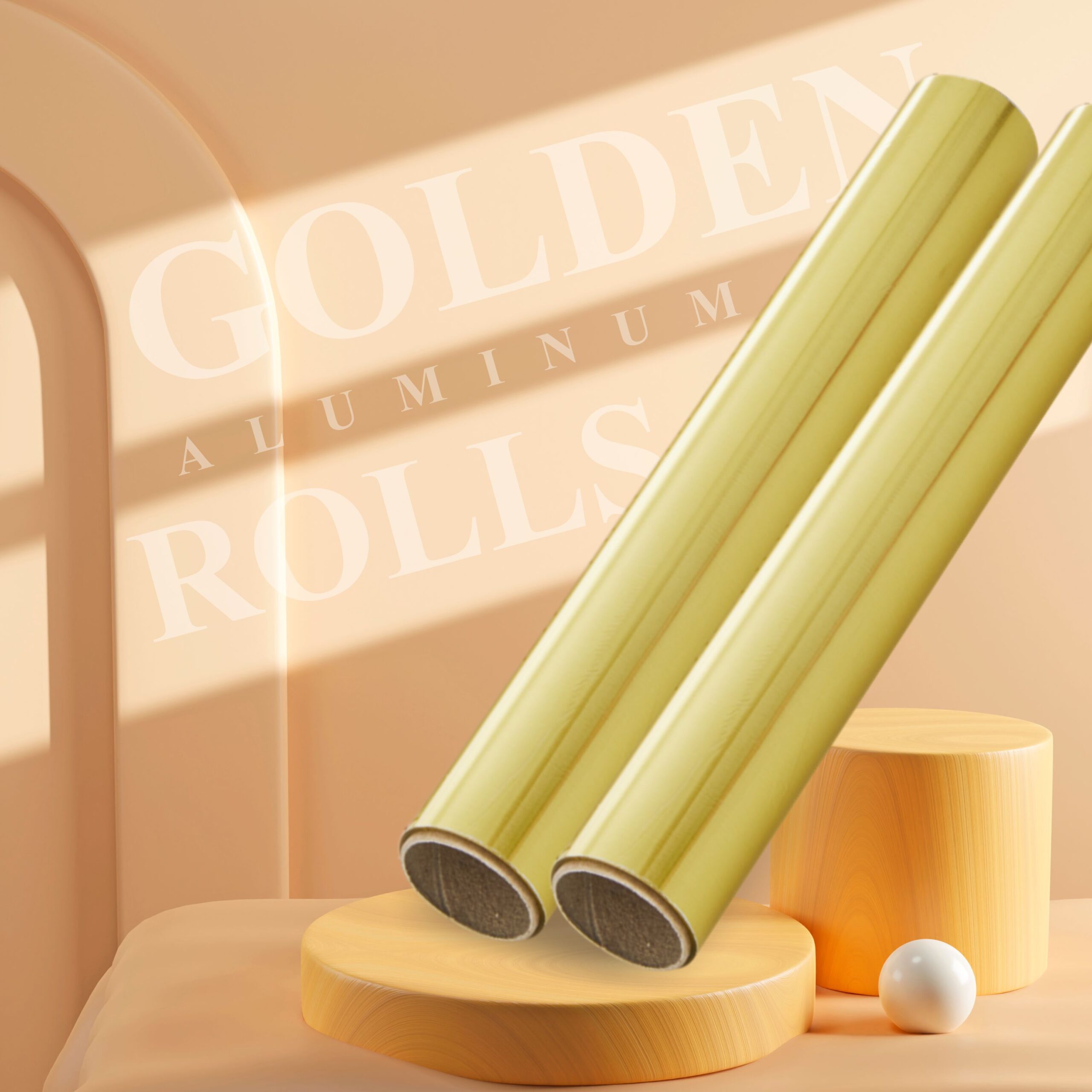 golden aluminum foil