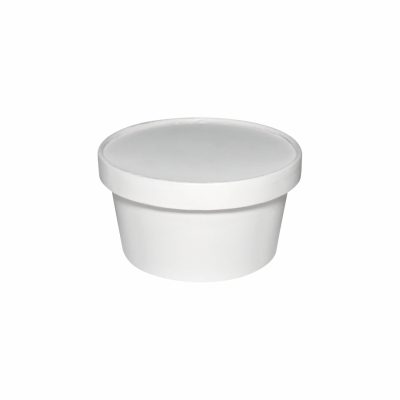 12oz Paper Food Container With Lid 1- White