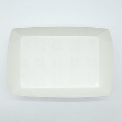 paper boat tray white